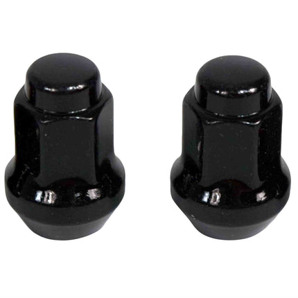 MASSFX 16-Pack Durable Black 14mm Hex Lug Nuts, 28mm Length, & 10x1.25 Thread