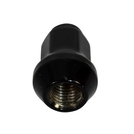 MASSFX 16-Pack Durable Black 14mm Hex Lug Nuts, 28mm Length, & 10x1.25 Thread