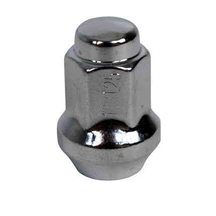 MASSFX 16-Pack Durable Chrome 14mm Hex Lug Nuts, 28mm Length, & 10x1.25 Thread