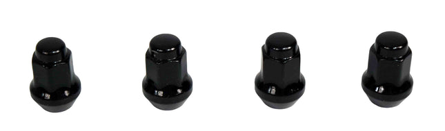 MASSFX 16-Pack Durable Black 14mm Hex Lug Nuts, 28mm Length, & 3/8-24 Thread - Heavy Duty Replacement Lug Nuts for Golf Cart Wheels, Fits Most EZGO, Club Car & Yamaha Golf Cart Wheels