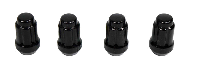 MASSFX 16-Pack Durable Black 17mm Hex Lug Nuts, 35mm Length, & 12x1.5 Thread