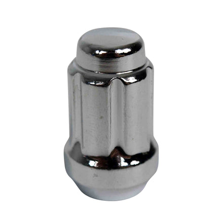 MASSFX 16-Pack Durable Chrome 17mm Hex Lug Nuts, 35mm Length, & 12x1.5 Thread - Heavy Duty Replacement Lug Nuts for Golf Cart Wheels, Fits Most EZGO, Club Car & Yamaha Golf Cart Wheels