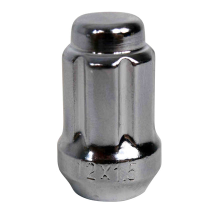 MASSFX 16-Pack Durable Chrome 17mm Hex Lug Nuts, 35mm Length, & 12x1.5 Thread - Heavy Duty Replacement Lug Nuts for Golf Cart Wheels, Fits Most EZGO, Club Car & Yamaha Golf Cart Wheels