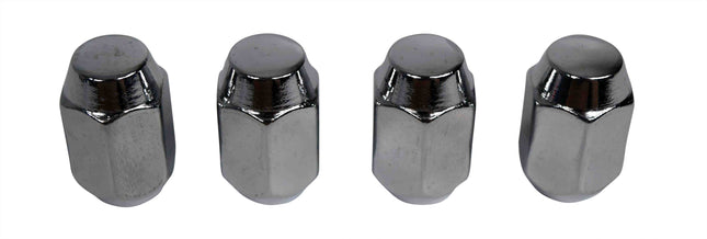 MASSFX 16-Pack Durable Chrome 21mm Hex Lug Nuts, 35mm Length, & 1/2-20 Thread