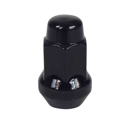 MASSFX 16-Pack Durable Black 17mm Hex Lug Nuts, 35mm Length, & 12x1.25 Thread