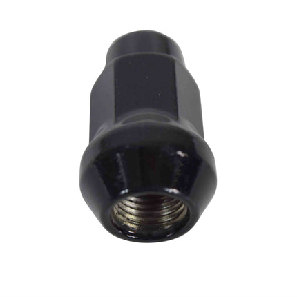 MASSFX 16-Pack Durable Black 17mm Hex Lug Nuts, 35mm Length, & 12x1.25 Thread
