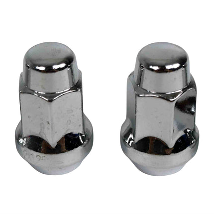 MASSFX 16-Pack Durable Chrome 17mm Hex Lug Nuts, 35mm Length, & 12x1.25 Thread