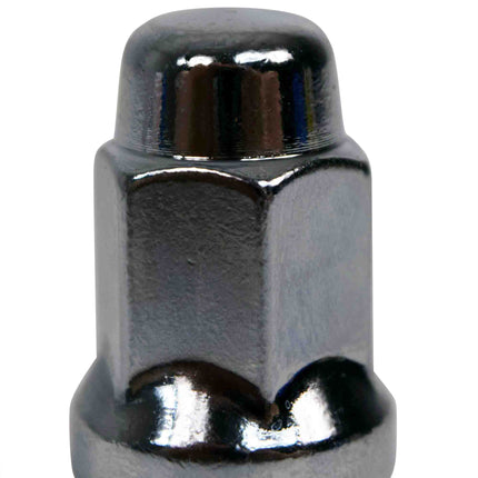 MASSFX 16-Pack Durable Chrome 17mm Hex Lug Nuts, 35mm Length, & 12x1.25 Thread