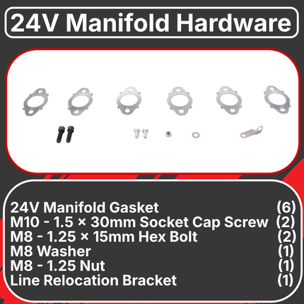 Diesel Power Source Complete T3 Exhaust Manifold Kit with Multi-Layer Gaskets & Spin-Lock Bolts for 1998-2002 Dodge Ram 5.9L 24V Cummins High Flow Performance Direct Bolt-On