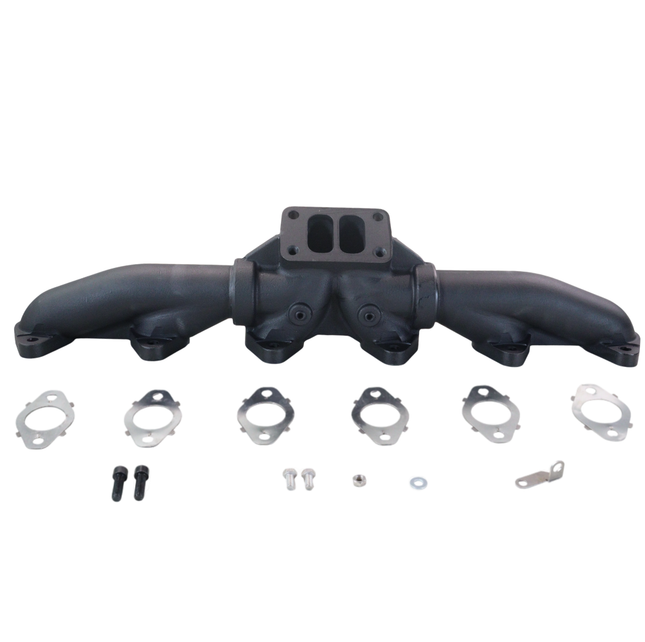 Diesel Power Source T3 3-Piece Exhaust Manifold 1998-2002 Dodge Ram 5.9L 24V Cummins High Flow Performance Lower EGTs Direct Bolt-On (OEM 5014170AC, 5014170AD, 5014170AA, 5014170AB, 3937187)