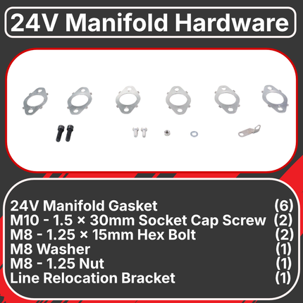 Diesel Power Source T3 3-Piece Exhaust Manifold 1998-2002 Dodge Ram 5.9L 24V Cummins High Flow Performance Lower EGTs Direct Bolt-On (OEM 5014170AC, 5014170AD, 5014170AA, 5014170AB, 3937187)
