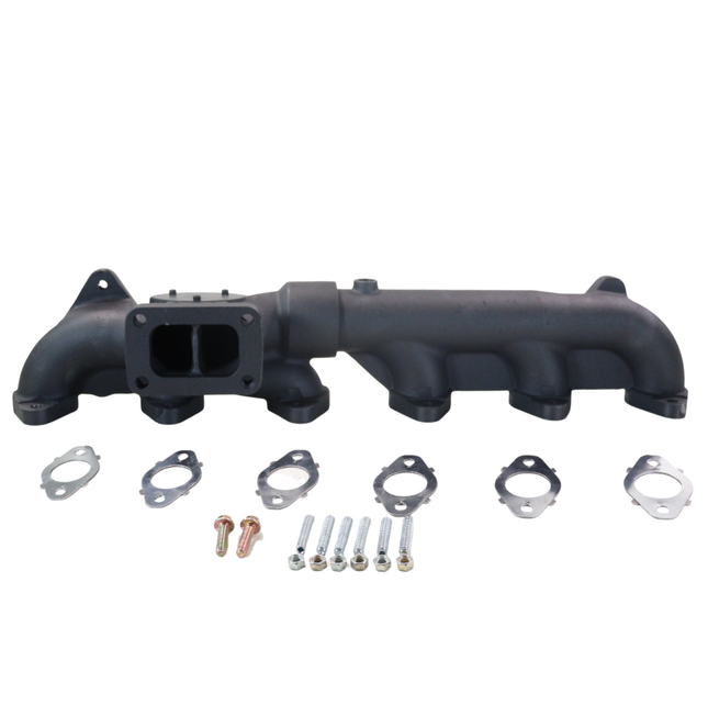 Diesel Power Source T4i Exhaust Manifold 2007-2018 Dodge Ram 6.7L Cummins Turbo High Flow Cast Iron Direct Bolt-On Replacement Faster Spool Performance Upgrade OEM 5135789AB 5135789AC 5135789AD