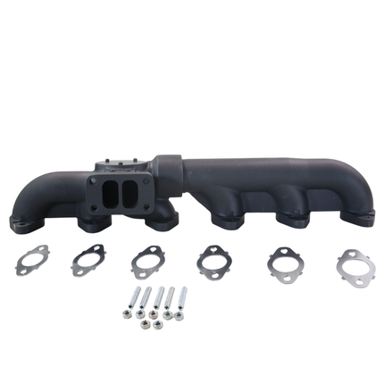 Diesel Power Source 2-Piece T3 Exhaust Manifold 2003-2007 Dodge Ram 5.9L Cummins High Flow Performance Lower EGTs Direct Bolt-On (OEM 5135788AB, 5135788AC, 4931223)