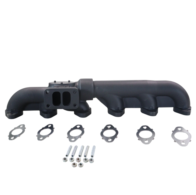 Diesel Power Source 2-Piece T3 Exhaust Manifold 2003-2007 Dodge Ram 5.9L Cummins High Flow Performance Lower EGTs Direct Bolt-On (OEM 5135788AB, 5135788AC, 4931223)