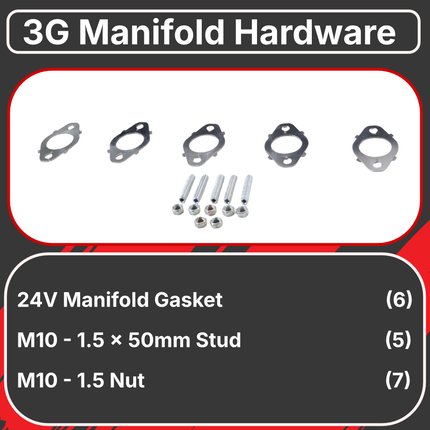 Diesel Power Source 2-Piece T3 Exhaust Manifold 2003-2007 Dodge Ram 5.9L Cummins High Flow Performance Lower EGTs Direct Bolt-On (OEM 5135788AB, 5135788AC, 4931223)
