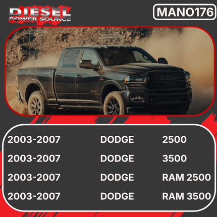 Diesel Power Source 5.9L 24V Cummins Intake Horn 2003-2007 Dodge Ram 2500 3500 3rd Gen High Flow Intake Manifold Air Tube Replacement Compatible Diesel Engine OEM Direct Fit Performance