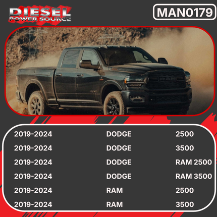 Diesel Power Source Complete 5G Manifold Kit: Cast Iron Exhaust Manifold + Multi-Layer Gaskets – 2019-2024 Dodge Ram 6.7L Cummins – Direct Fit High Flow Performance Bundle for Lower EGTs