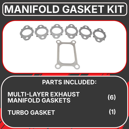 Diesel Power Source Complete 5G Manifold Kit: Cast Iron Exhaust Manifold + Multi-Layer Gaskets – 2019-2024 Dodge Ram 6.7L Cummins – Direct Fit High Flow Performance Bundle for Lower EGTs