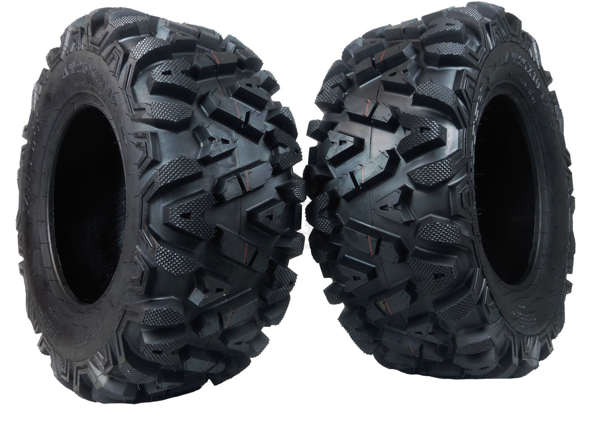 MASSFX 25x10-12 Rear Off-Road Tire ATV, UTV or SXS Tire 2 Pack