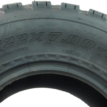 New MASSFX (2) 22x7x10 Sport ATV Tires 22x7-10 Front 2 Set 4 ply 22x7/10
