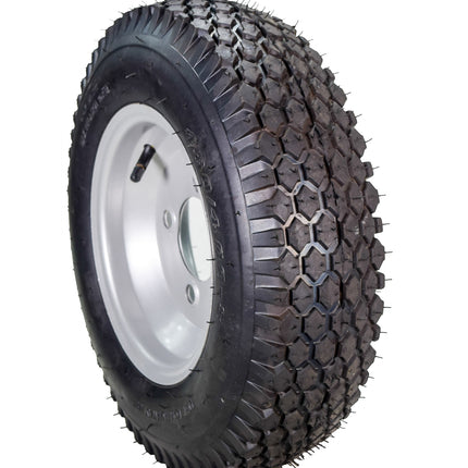 MASSFX 4.80/4.00-8 4 Ply Pre-Mounted 4x4 Bolt Tubeless Trailer Tire (Two Pack)