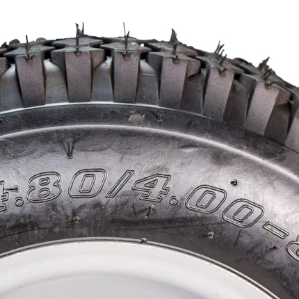 MASSFX 4.80/4.00-8 4 Ply Pre-Mounted 4x4 Bolt Tubeless Trailer Tire (Two Pack)