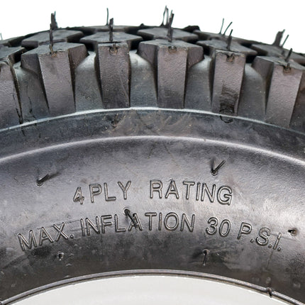 MASSFX 4.80/4.00-8 4 Ply Pre-Mounted 4x4 Bolt Tubeless Trailer Tire (Two Pack)