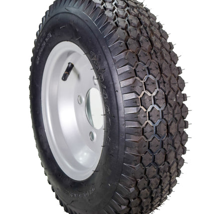 MASSFX 4.80/4.00-8 4 Ply Pre-Mounted 4x4 Bolt Tubeless Trailer Tire (Four Pack)