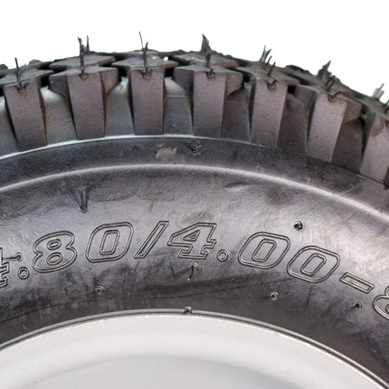 MASSFX 4.80/4.00-8 4 Ply Pre-Mounted 4x4 Bolt Tubeless Trailer Tire (Four Pack)