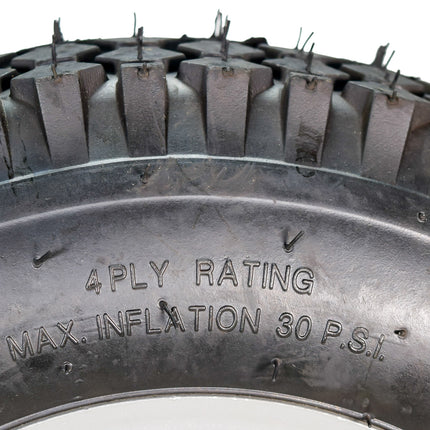 MASSFX 4.80/4.00-8 4 Ply Pre-Mounted 4x4 Bolt Tubeless Trailer Tire (Four Pack)