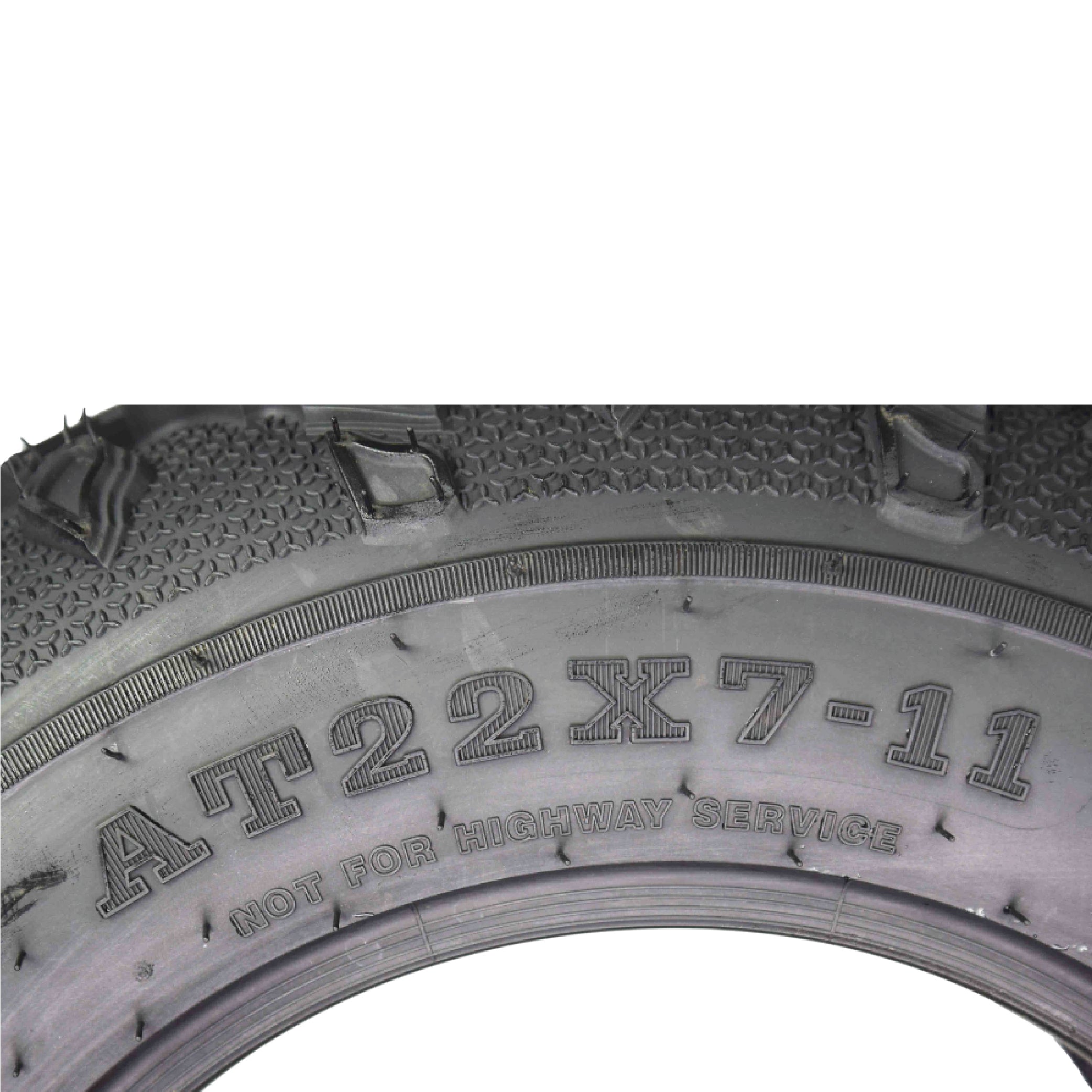 MASSFX Grinder 22x7-11 Front Tires-ATV, UTV, & SxS on Soft/Hard Pack Ground 2 pk