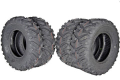 MASSFX Grinder 25x8-12 Front (2) & 25x10-12 Rear (2) Tires for ATV, UTV, & SxS