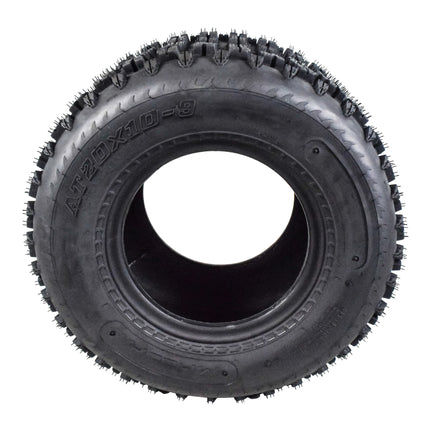 MASSFX 21x7-10 Front (2) & 20x10-9 Rear (2) Tires & TR-6 Tubes-ATV, UTV, & SxS
