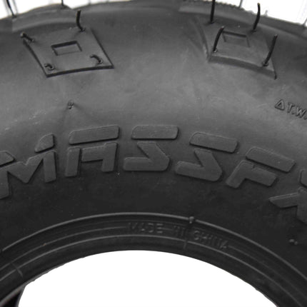 MASSFX 145/70-6 Tires for Go-Kart, Mini Bike, Lawn & Garden & TR-244A Tubes-2 Pk