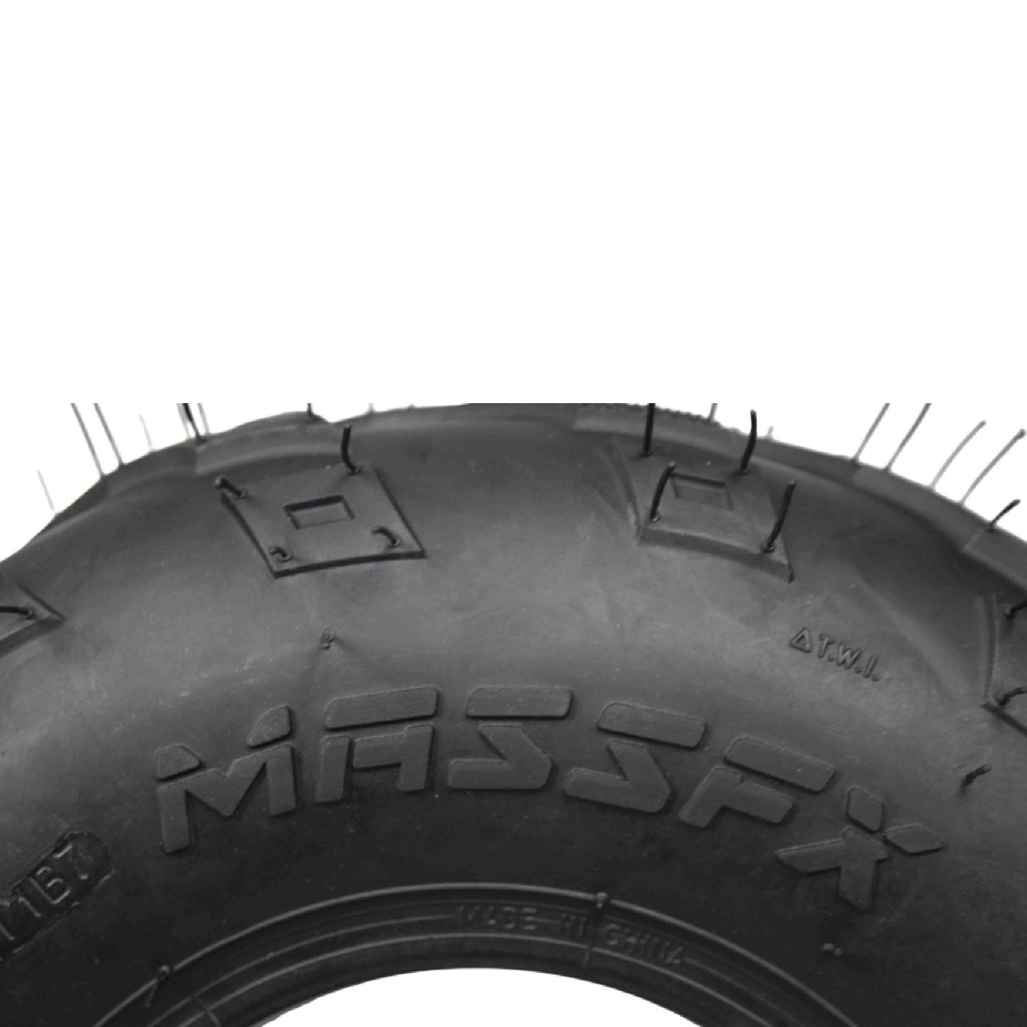 MASSFX 145/70-6 Tires for Go-Kart, Mini Bike, Lawn & Garden & TR-244A Tubes-2 Pk