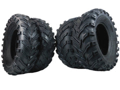 MASSFX 25x8-12 Front (2) & 25x10-12 Rear (2) Tires for ATV, UTV, & SxS (4-pk)