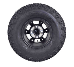 MASSFX SL 22x11-10 Front/Rear Golf Cart Tire, PIT VIPER Blk Wheel 10x7 4/101.6