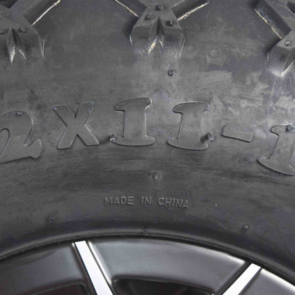 MASSFX SL 22x11-10 Front/Rear Golf Cart Tire, PIT VIPER Blk Wheel 10x7 4/101.6