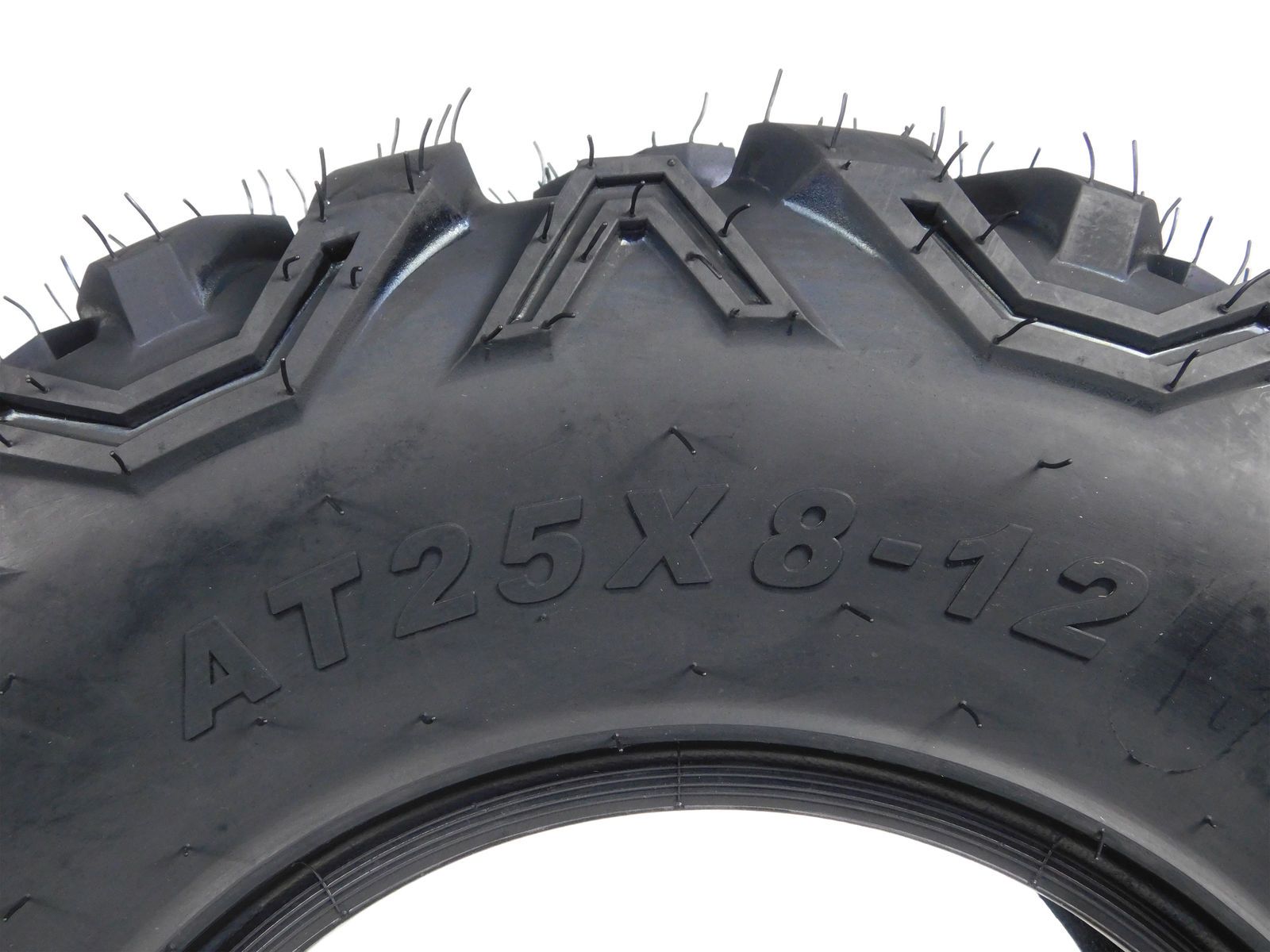 MASSFX 25x8-12 Front & 25x10-12 Rear Tire for ATV, UTV, & SXS Vehicles (4 Pack)