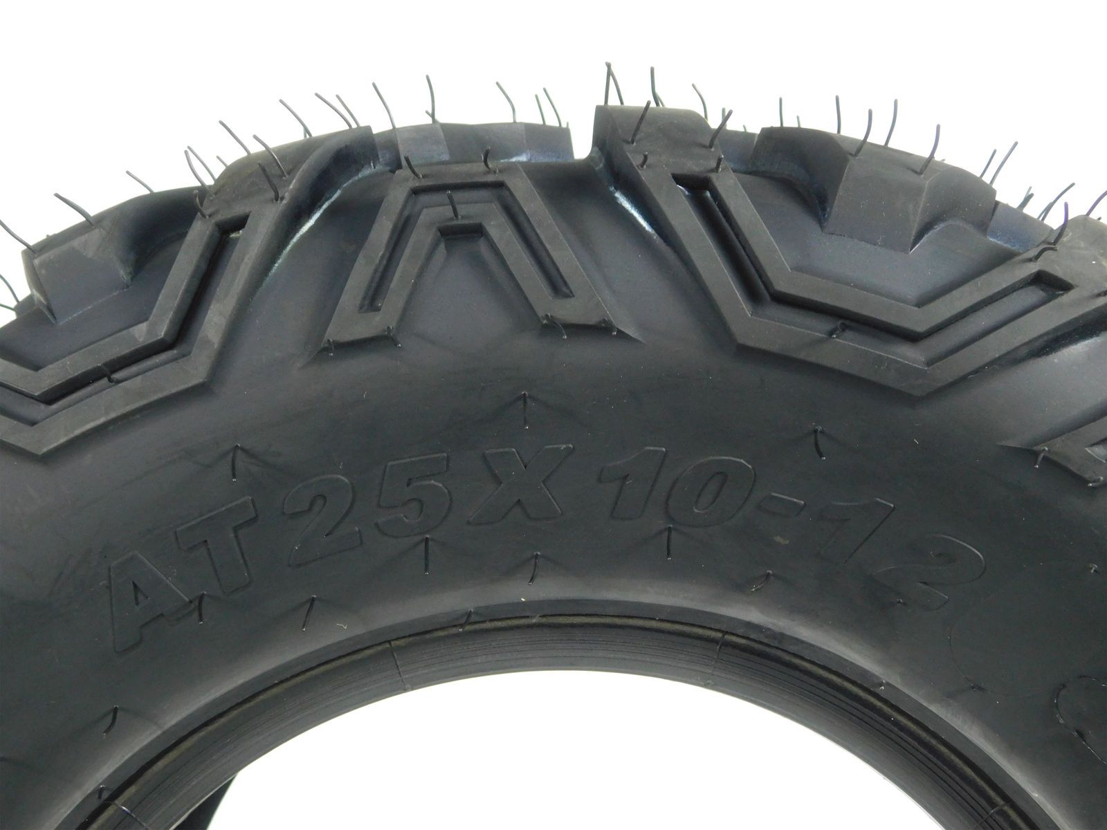 MASSFX 25x8-12 Front & 25x10-12 Rear Tire for ATV, UTV, & SXS Vehicles (4 Pack)