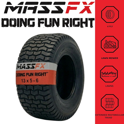 MASSFX 13x5-6 Lawn Mower Tires 4ply