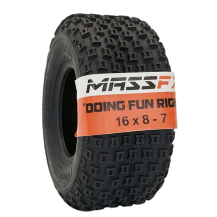 MASSFX Go Kart/ATV Single Tire 16x8-7 4Ply