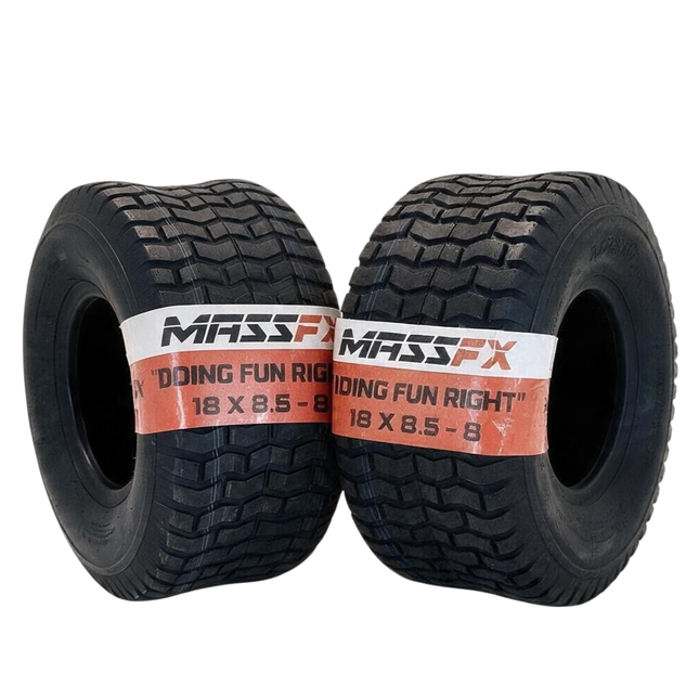 Two 18x9.50-8 Wanda P332 Turf Master Lawn Tire
