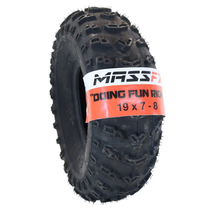 MASSFX 19x7-8 ATV Kawasaki Bayou Tire 4-ply Single 19x7x8 Polaris RZR 170