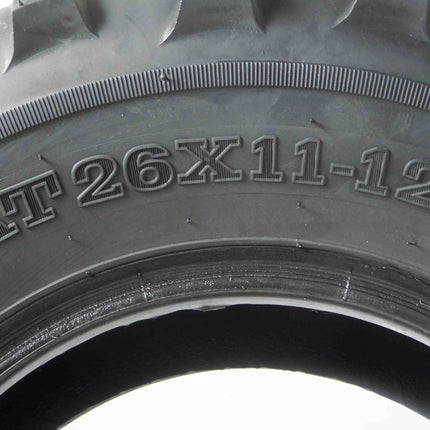 MASSFX 26x11-12 Rear Tire for ATV, UTV, and SxS - 6-Ply with 1/2" Tread Depth