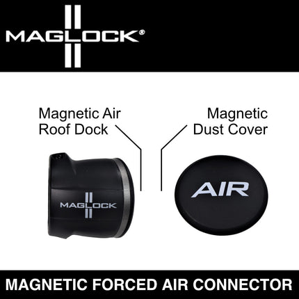 Maglock Magnetic Forced Air Helmet Connector with Safe Quick Connect and Detach for Professional & Hobby Racers (Helmet Connector Only)