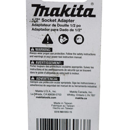 Makita A-97069 1/2-Inch x 2-Inch ImpactX Retention Ball Socket Adapter
