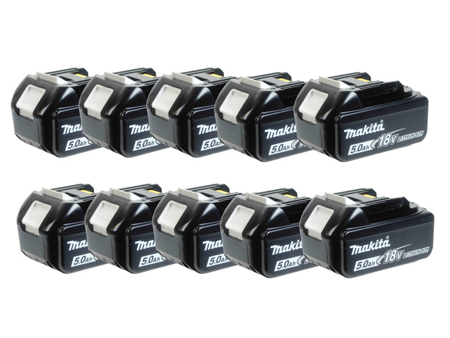 Makita BL1850 18V LXT 5.0Ah Lithium Ion Battery Pack - 10 Pack