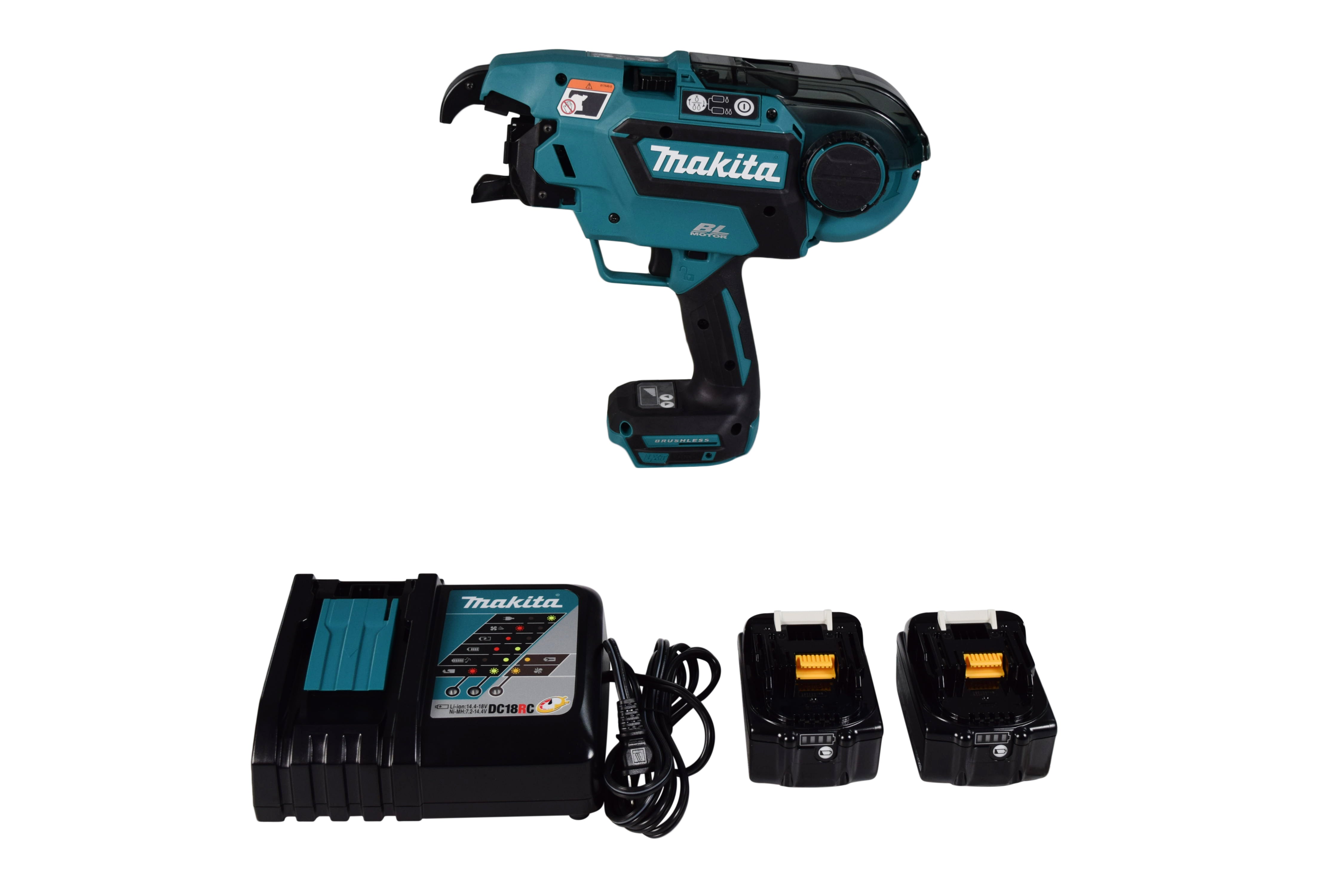 Makita XRT01TK 18V LXT Lithium-Ion Brushless Cordless Rebar Tying Tool Kit (5.0Ah)