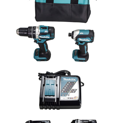 Makita XT269M 18V LXT Lithium?Ion Brushless Cordless 2?Pc. Combo Kit (4.0Ah)